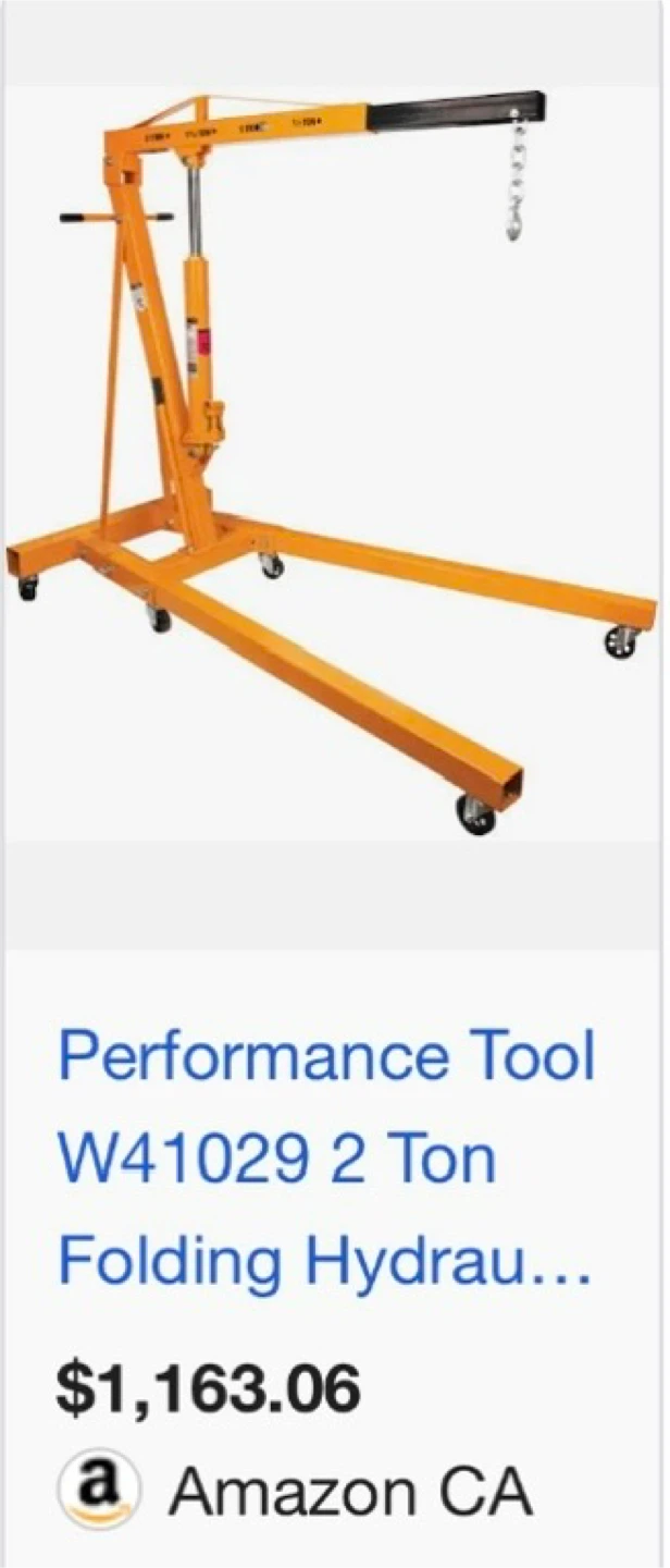 “Performance Tool” 2 Ton Folding Engine Crane - photo 4