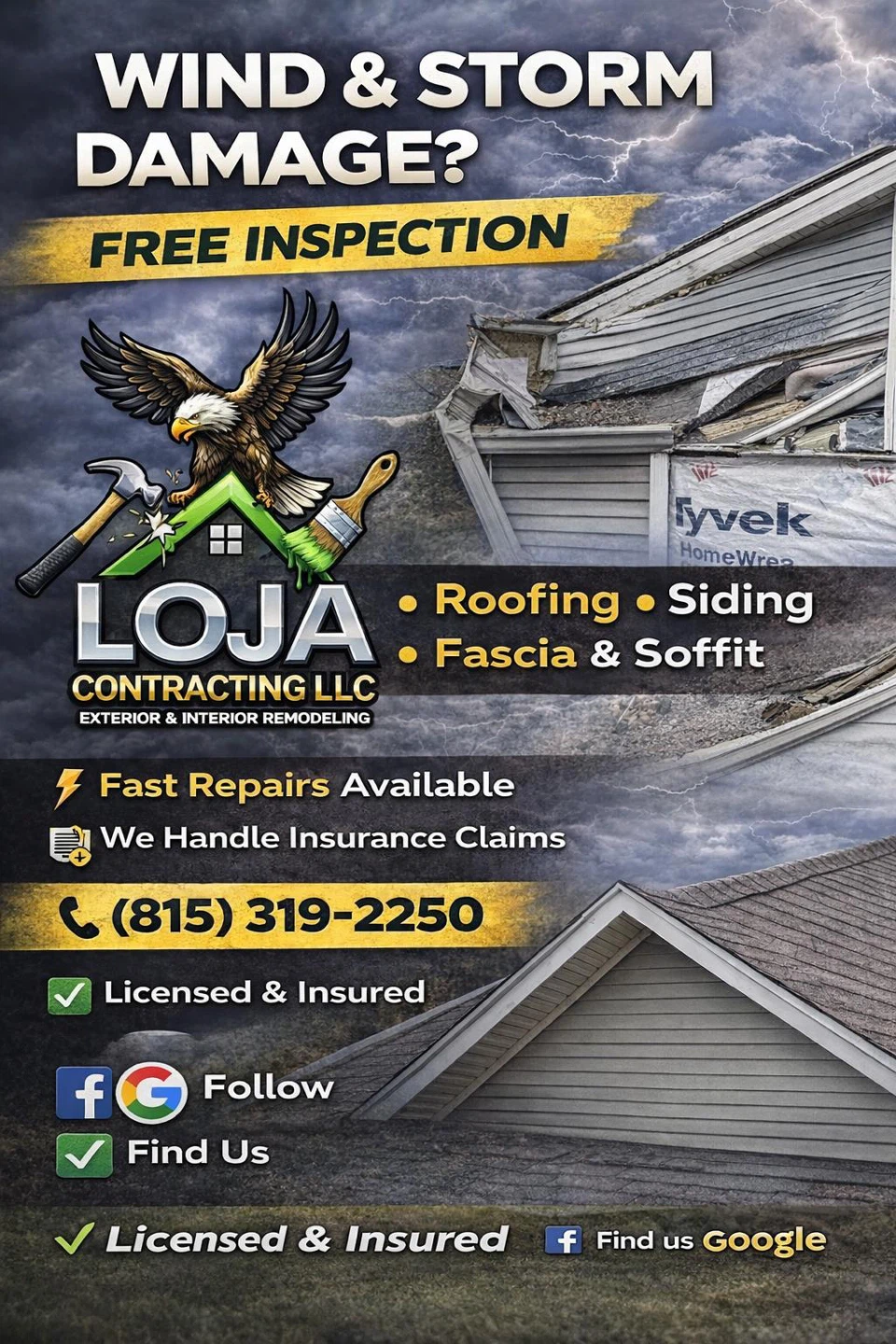 LOJA Contracting LLC - Roofing, Siding, Fascia & Soffit Services