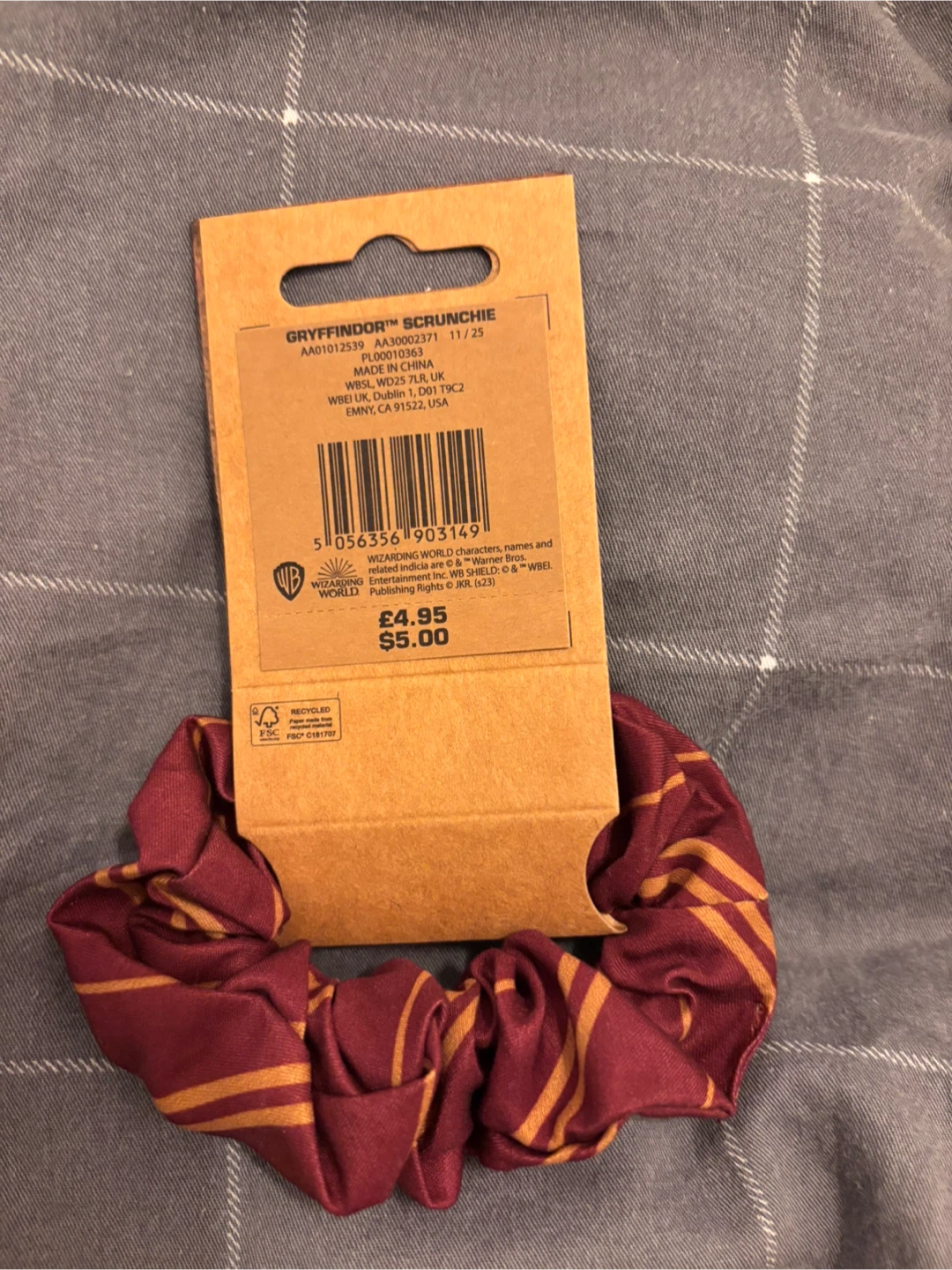 Harry Potter Gryffindor Scrunchie - photo 2