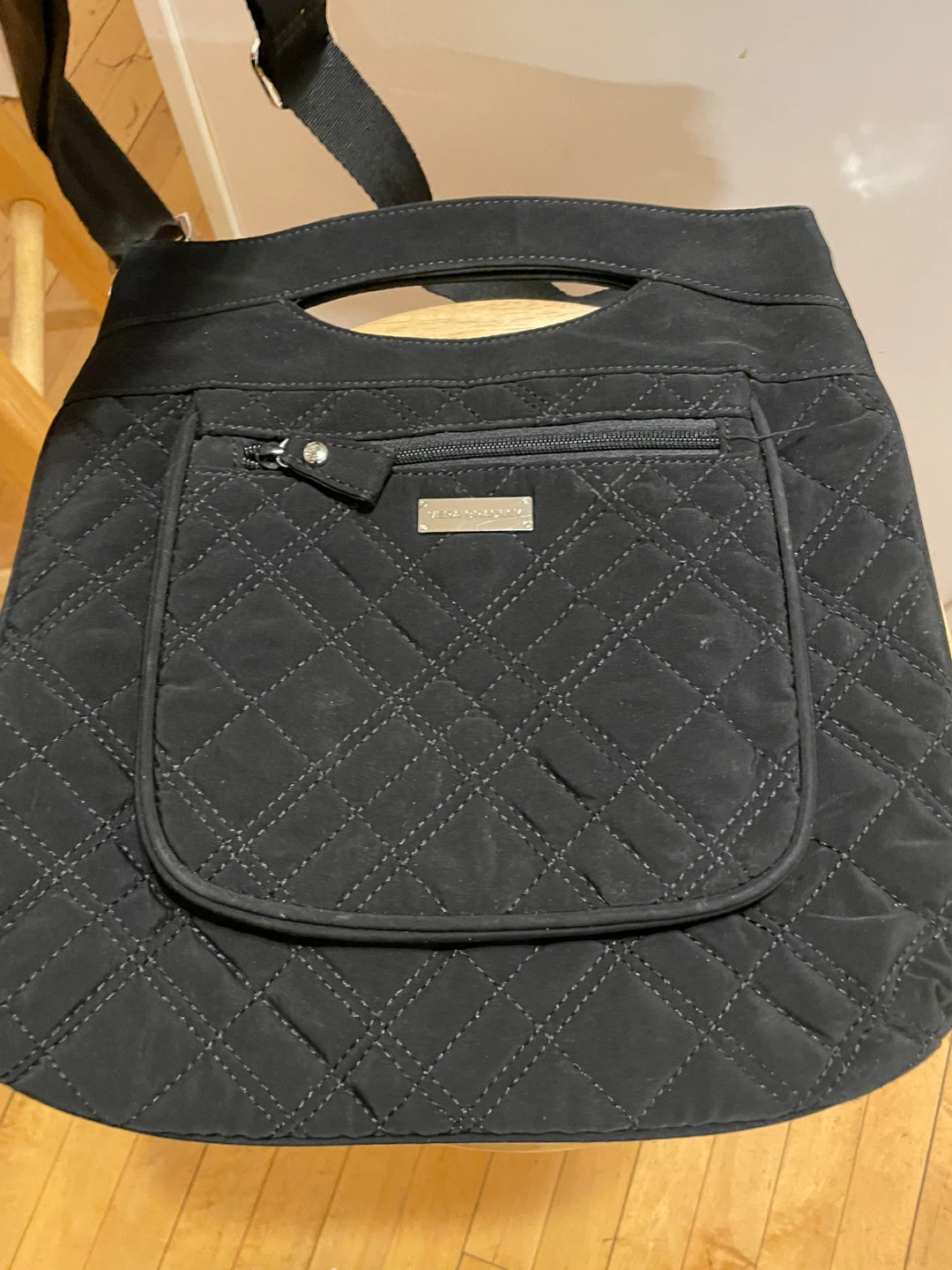 Vera Bradley Black Quilted Shoulder Bag