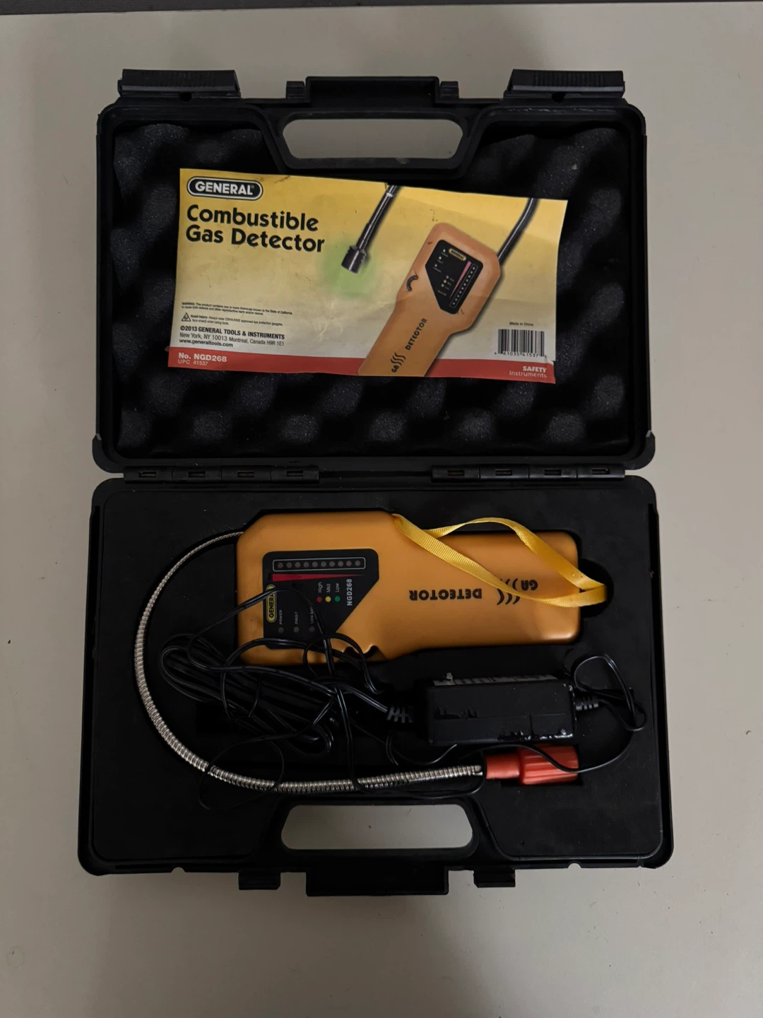 General Tools NGD268 Combustible Gas Detector