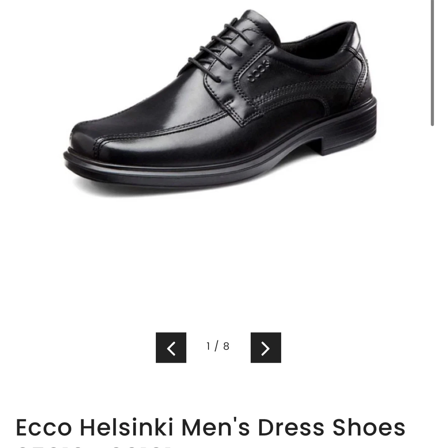 Ecco Helsinki Men's Black Leather Dress Shoes - photo 3
