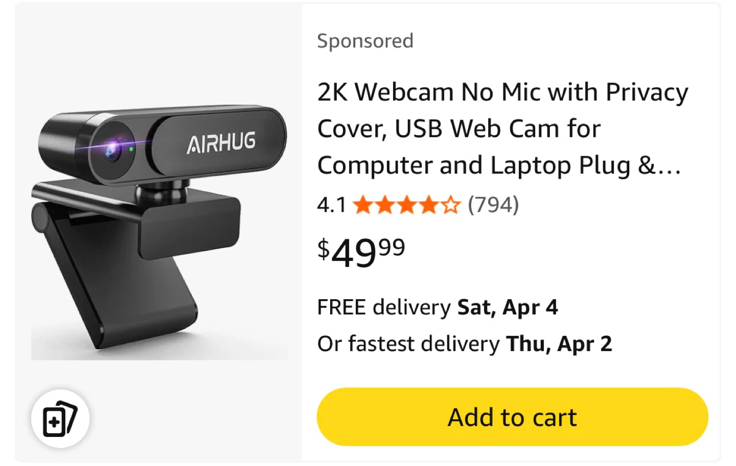AIRHUG Webcam