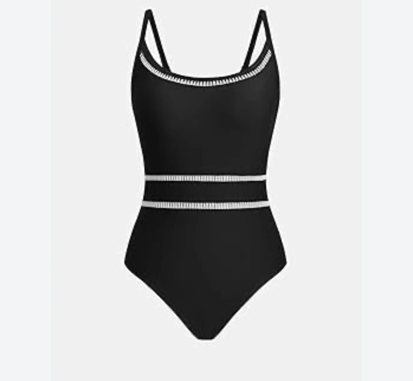 NWT CUPSHE Women's Black One Piece Swimsuit size L