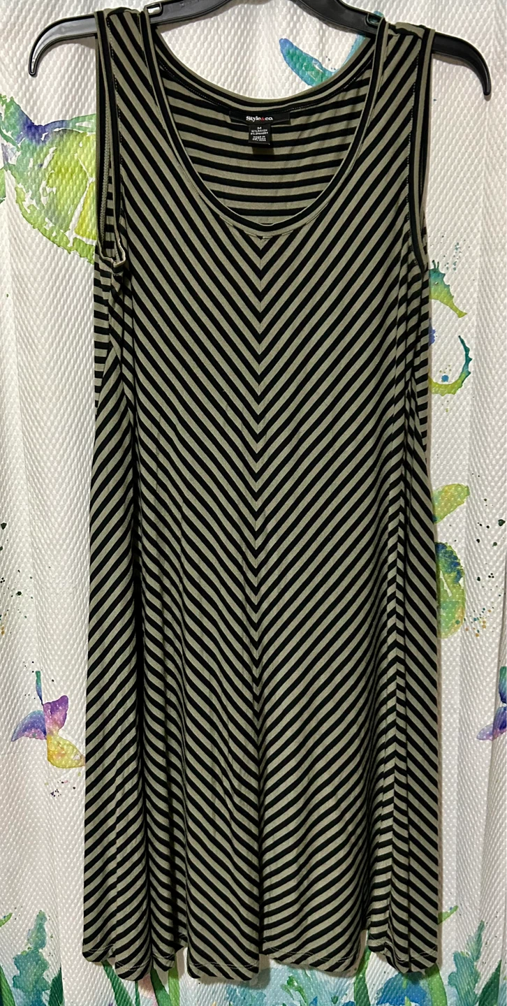 Striped Tank Dress - photo 2