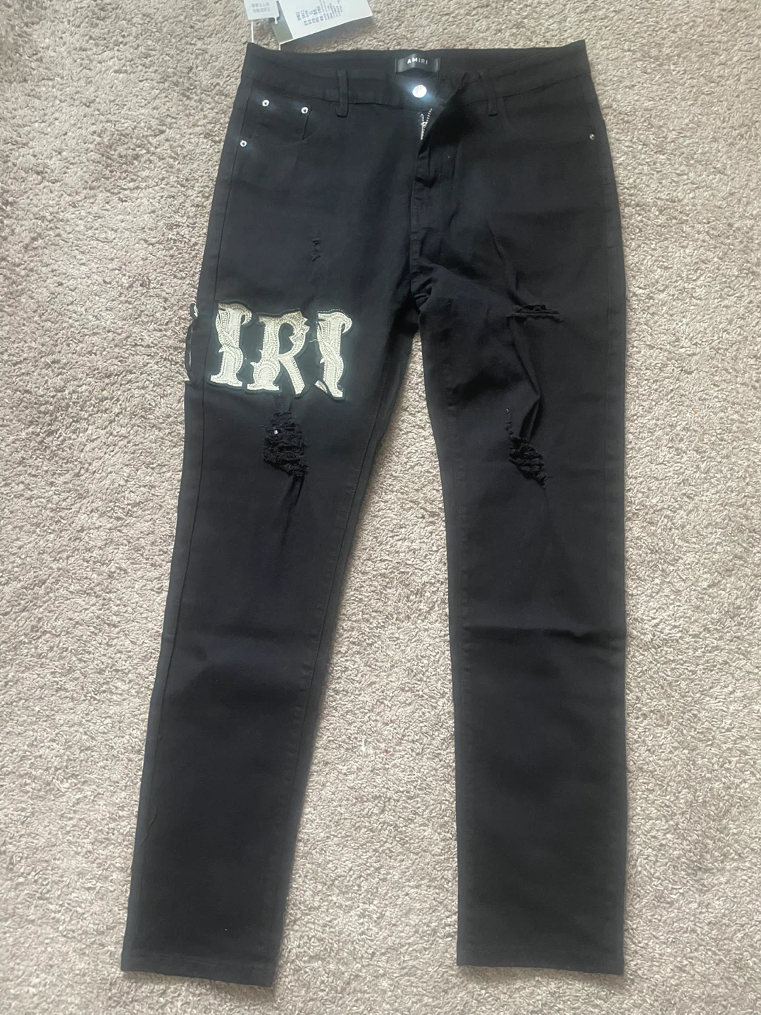 Amiri Black Denim Jeans - photo 2