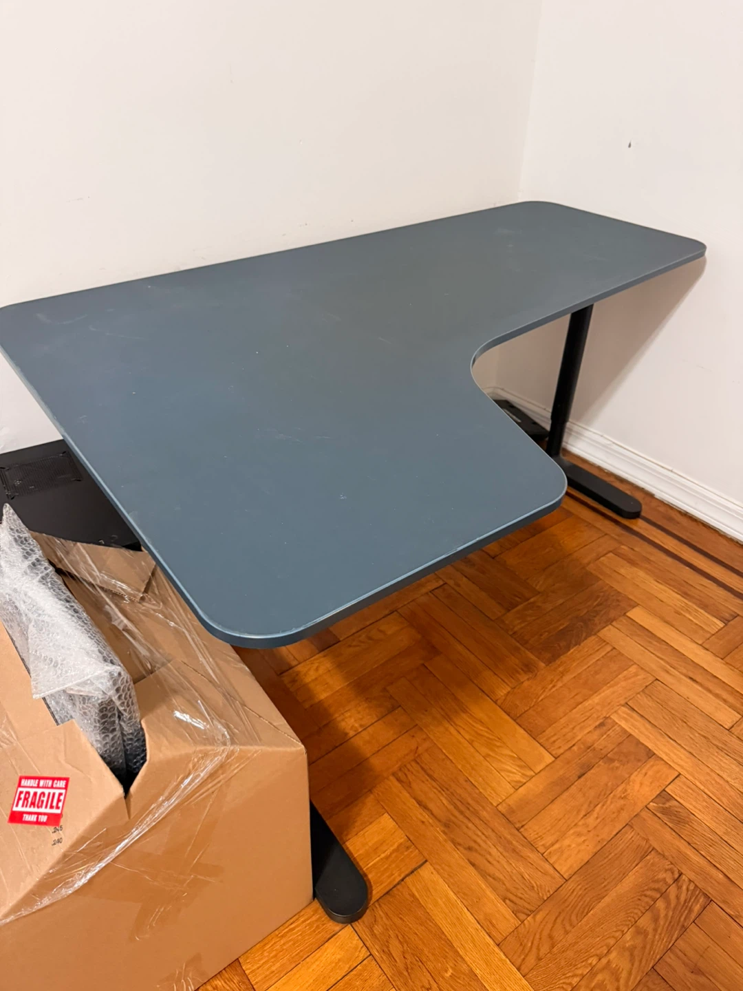 IKEA BEKABT L-Shaped Standing Desk & office Chair - photo 2