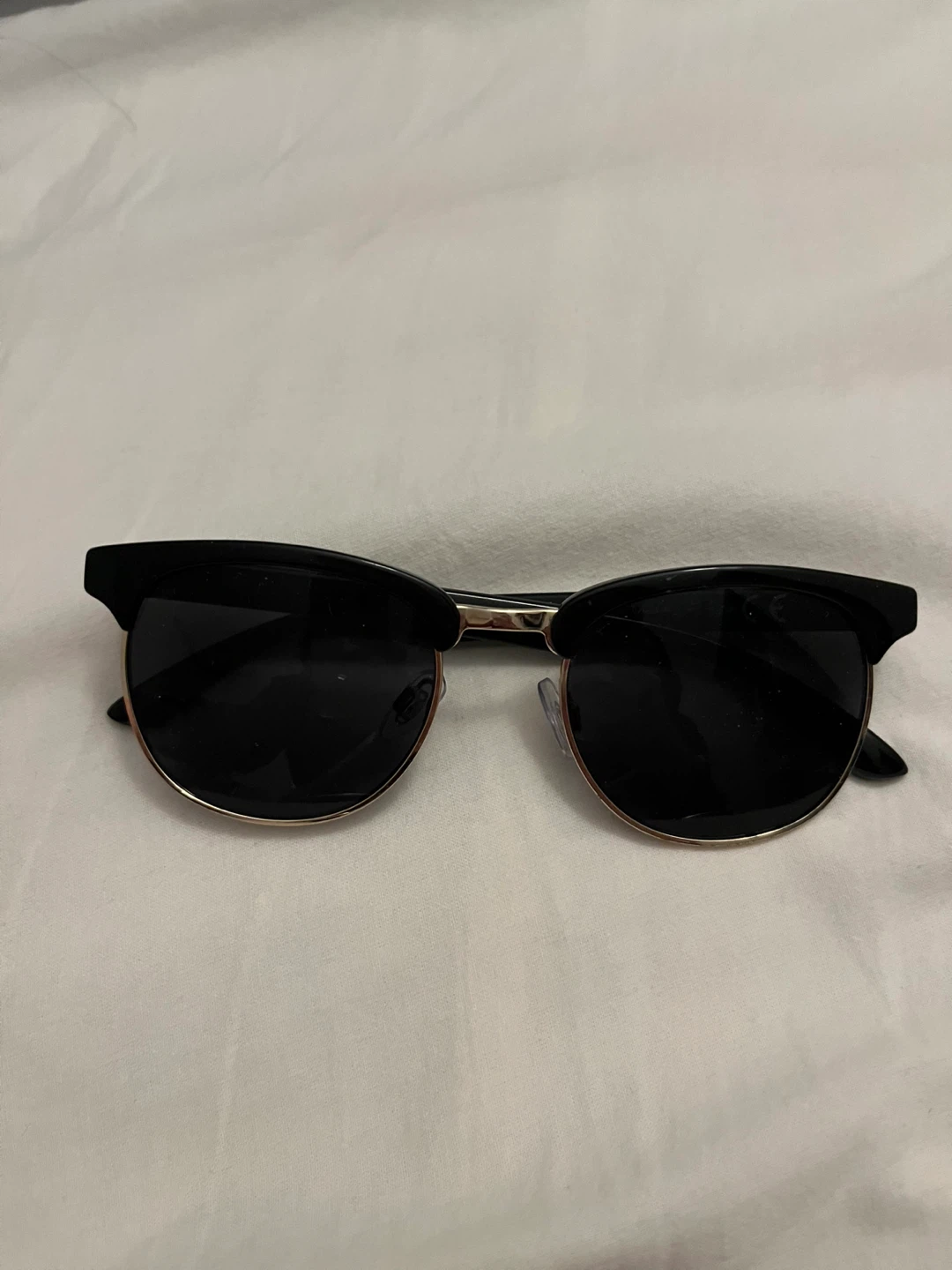 Black H&M Sunglasses with Gold Accents