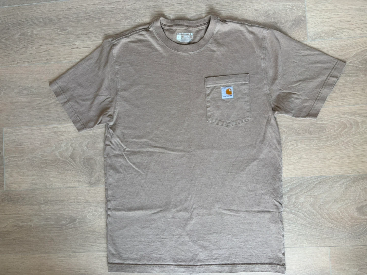 Carhartt Light Brown Loose Fit T-Shirt - Size S