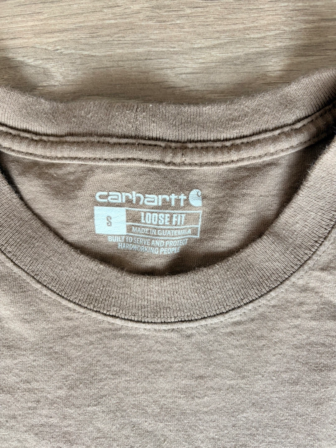 Carhartt Light Brown Loose Fit T-Shirt - Size S - photo 2
