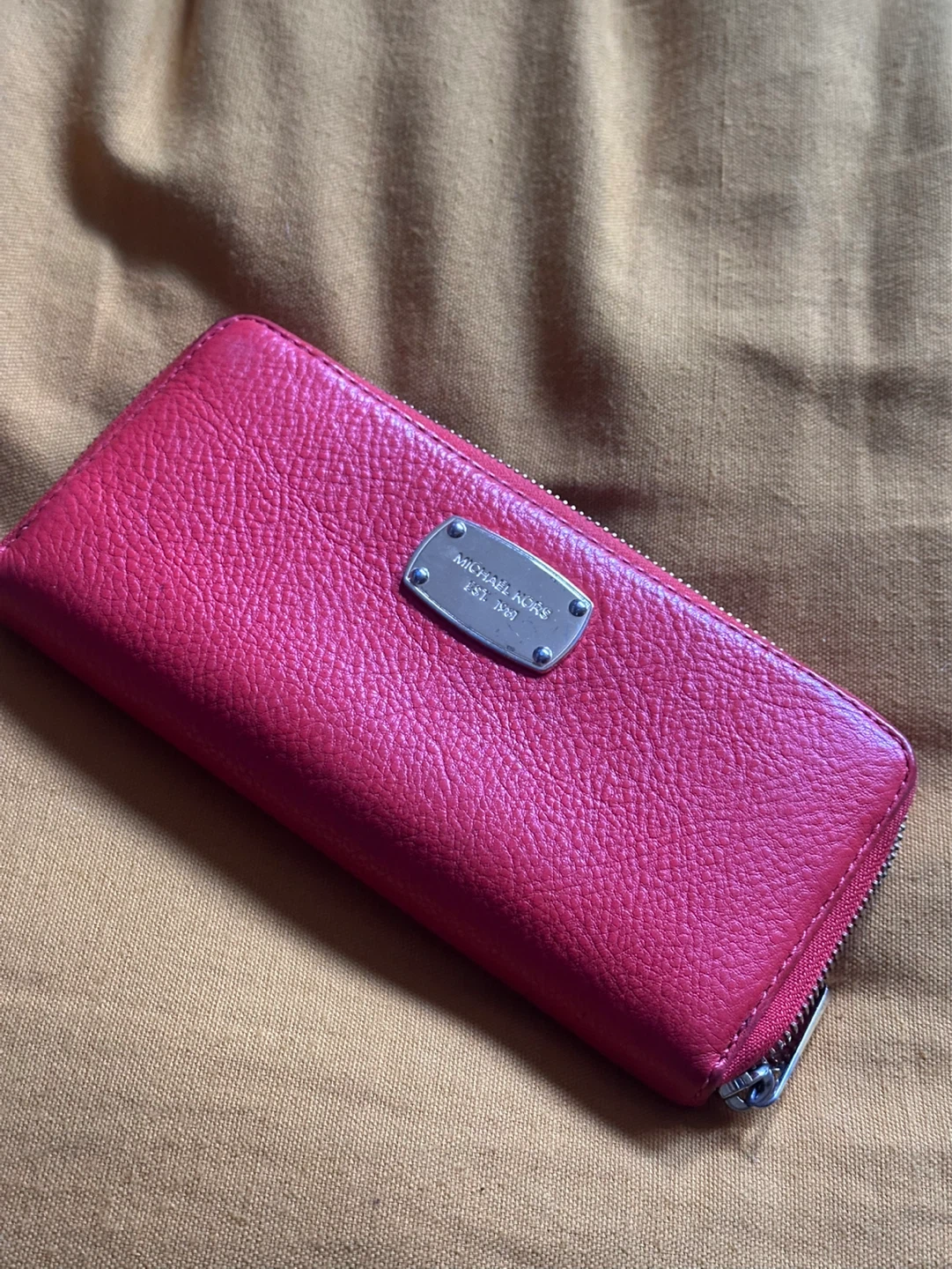 Michael Kors Orange Leather Wallet