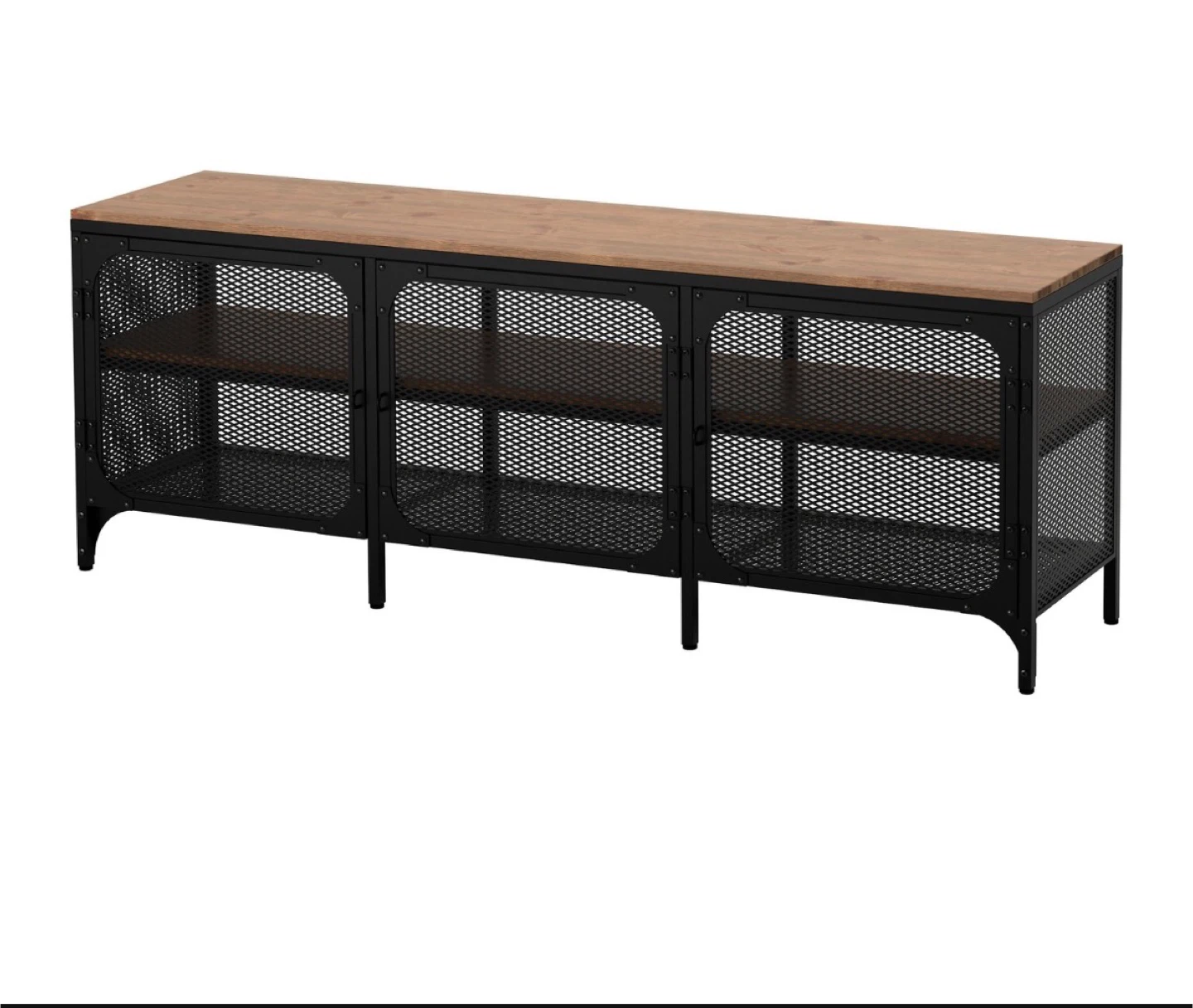 IKEA FJÄLLBO TV Unit - Black/Wood - photo 2