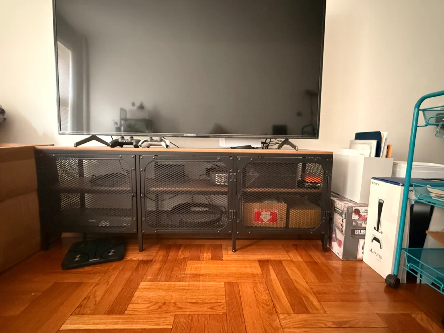 IKEA FJÄLLBO TV Unit - Black/Wood