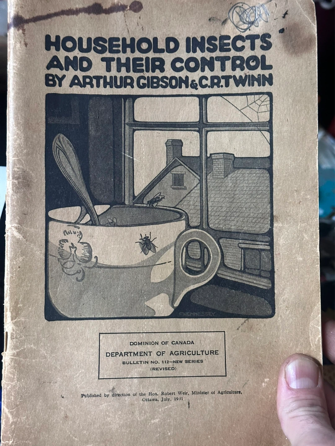 1931 Household insects and control by Arthur Gibson&C.R.Twinn