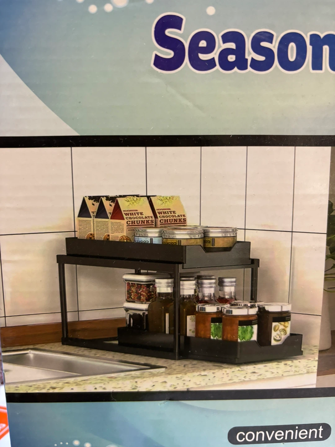 2-Tier Seasoning Rack - Black - photo 2