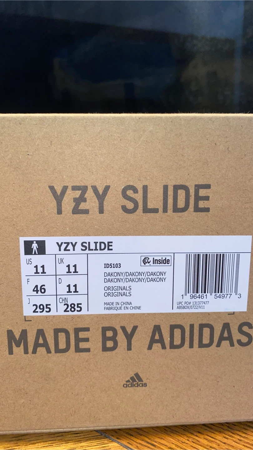 Adidas Yeezy Slide Dark Grey Size 11 - photo 3