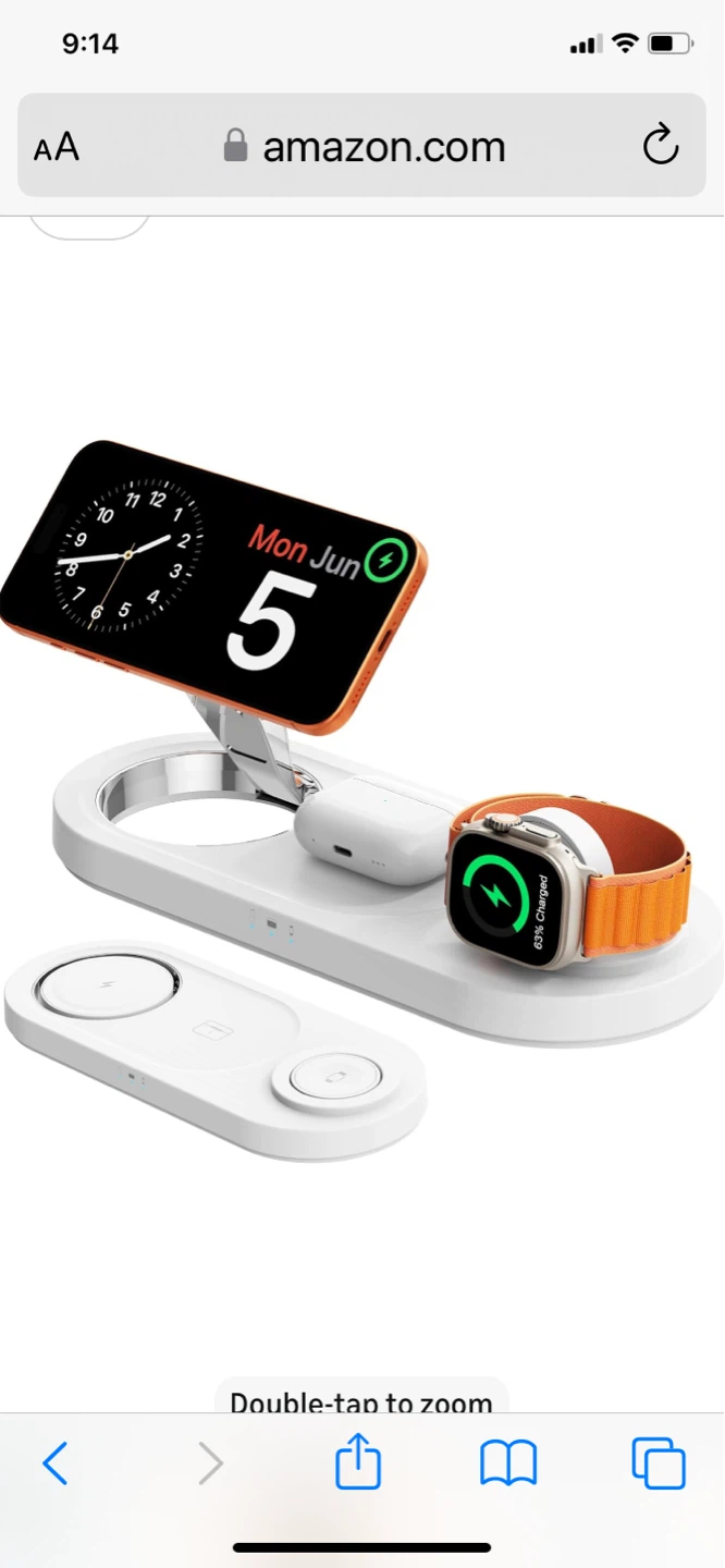 3-in-1 Wireless Charging for Apple Watch, iPhone, AirPods