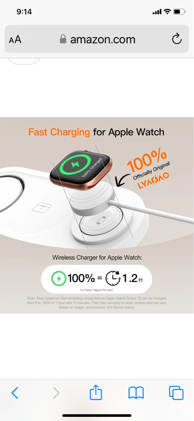 3-in-1 Wireless Charging for Apple Watch, iPhone, AirPods - photo 3