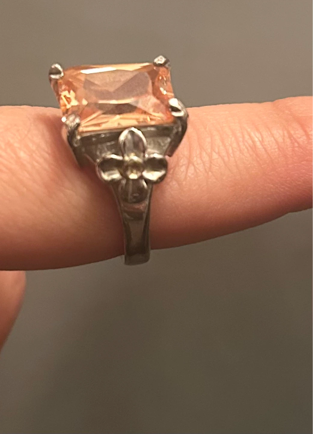 Princess Cut Citrine Ring - photo 2