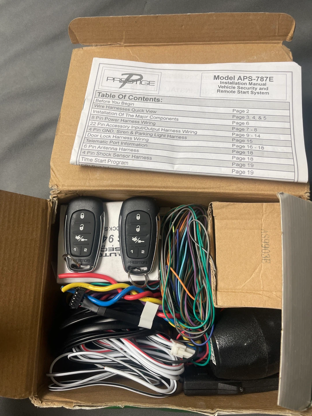 Prestige APS-787E Remote Start & Security System - photo 2