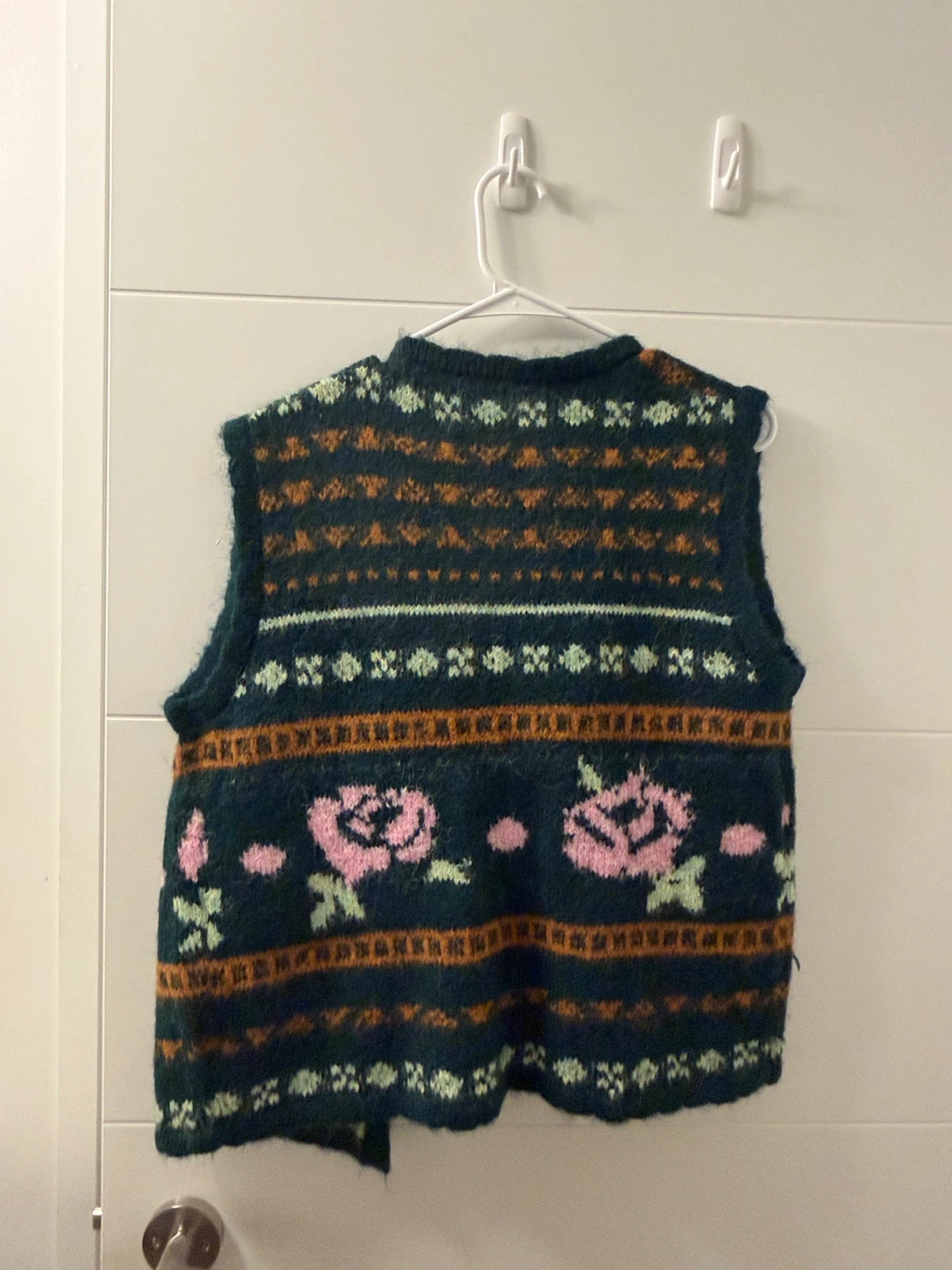 Vintage Floral Patterned Sleeveless Vest - photo 2