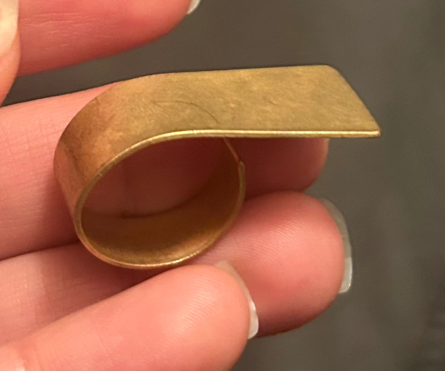 Gold Tone Abstract Ring