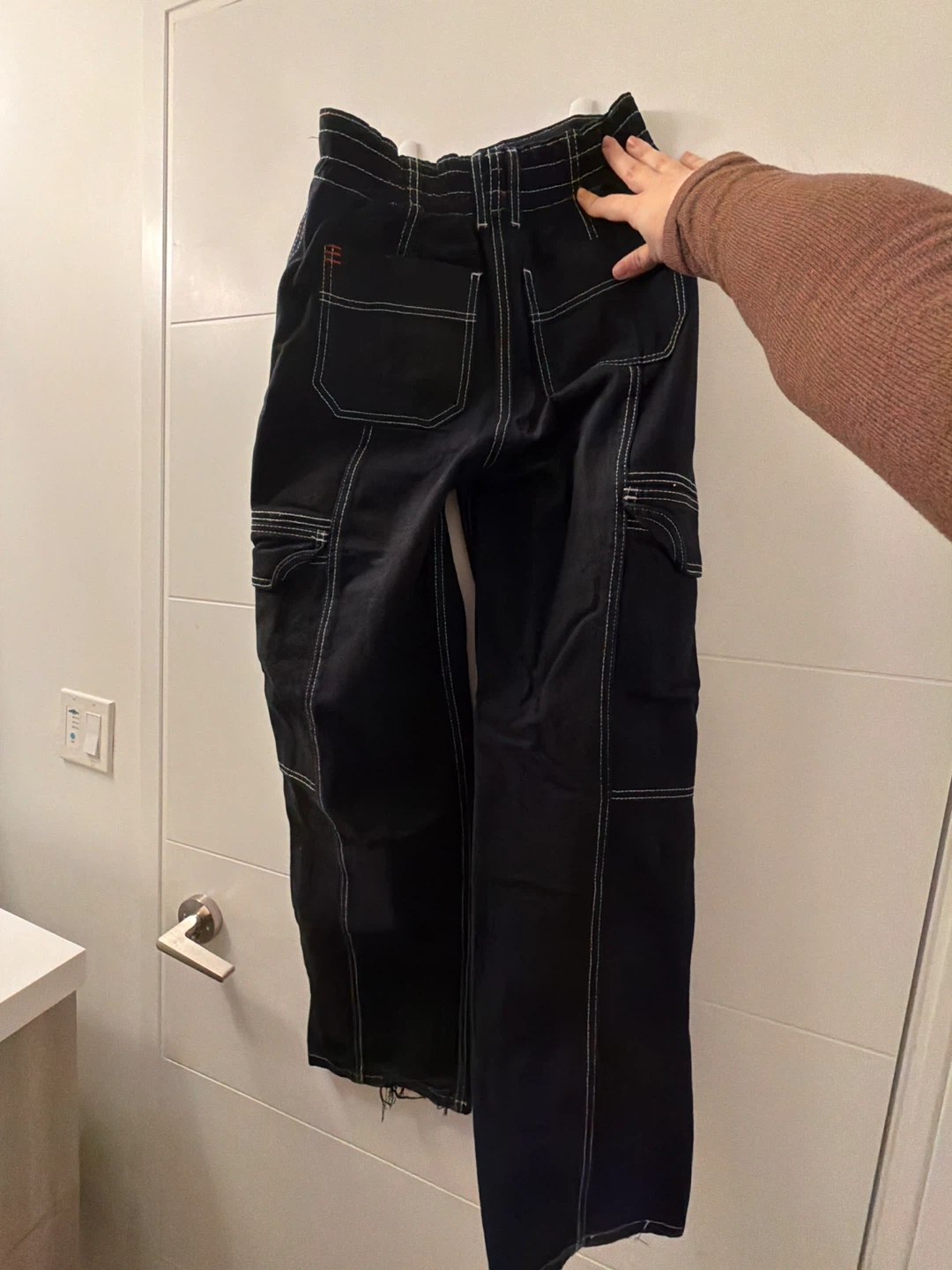 BDG Urban Outfitters Black Cargo Pants Size 24 - photo 3