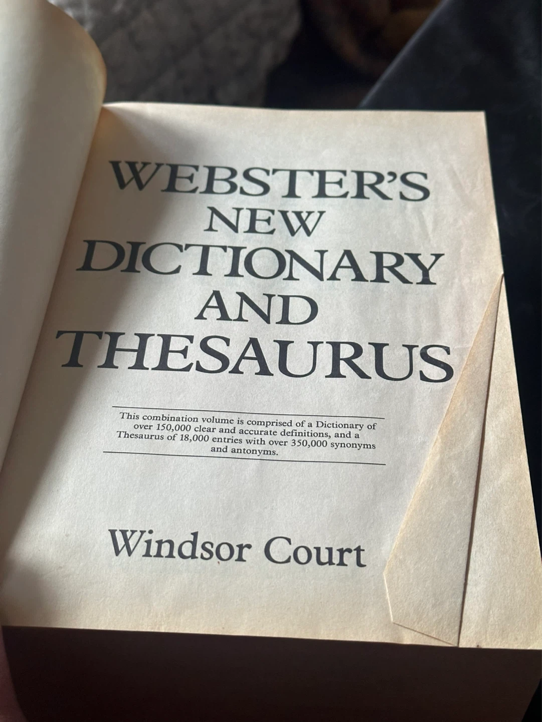 1989 Webster’s New Dictionary And Thesaurus - photo 5