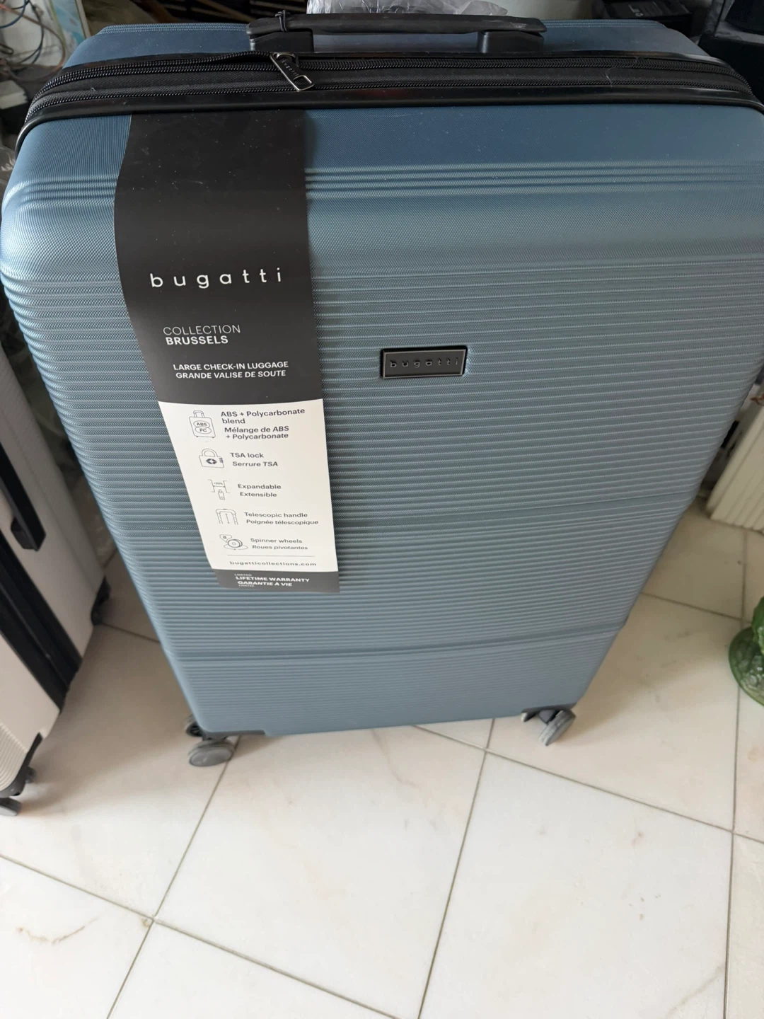 Bugatti Brussels set carry on med and Check-in Luggage - Blue