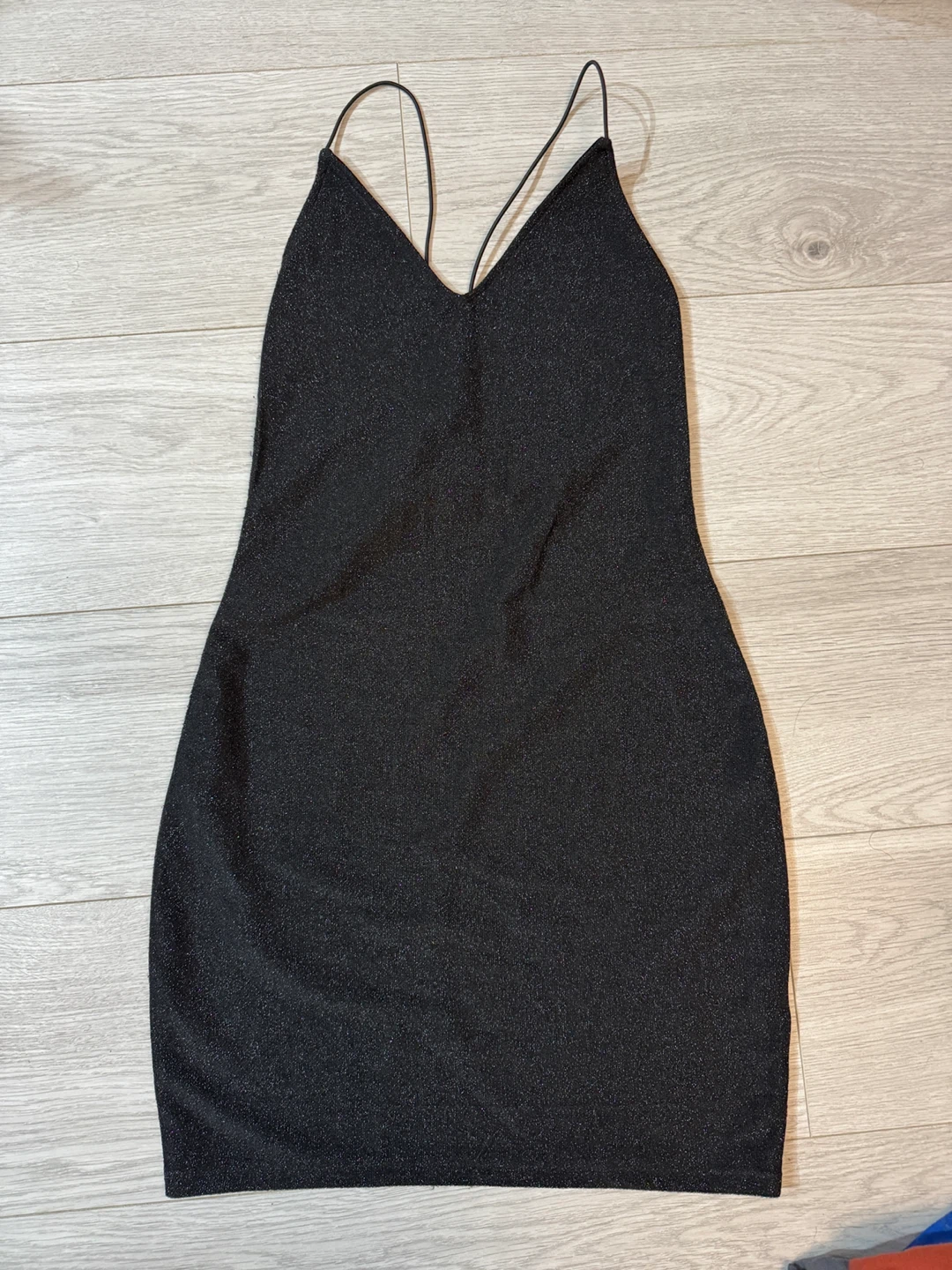 H&M black shimmer dress size S