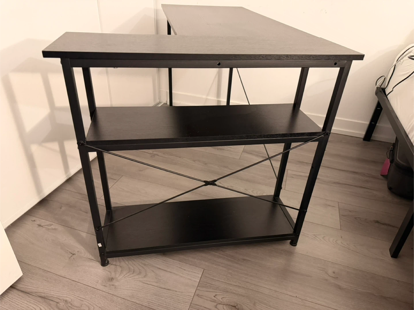 L-Shaped Desk with Shelves - photo 3