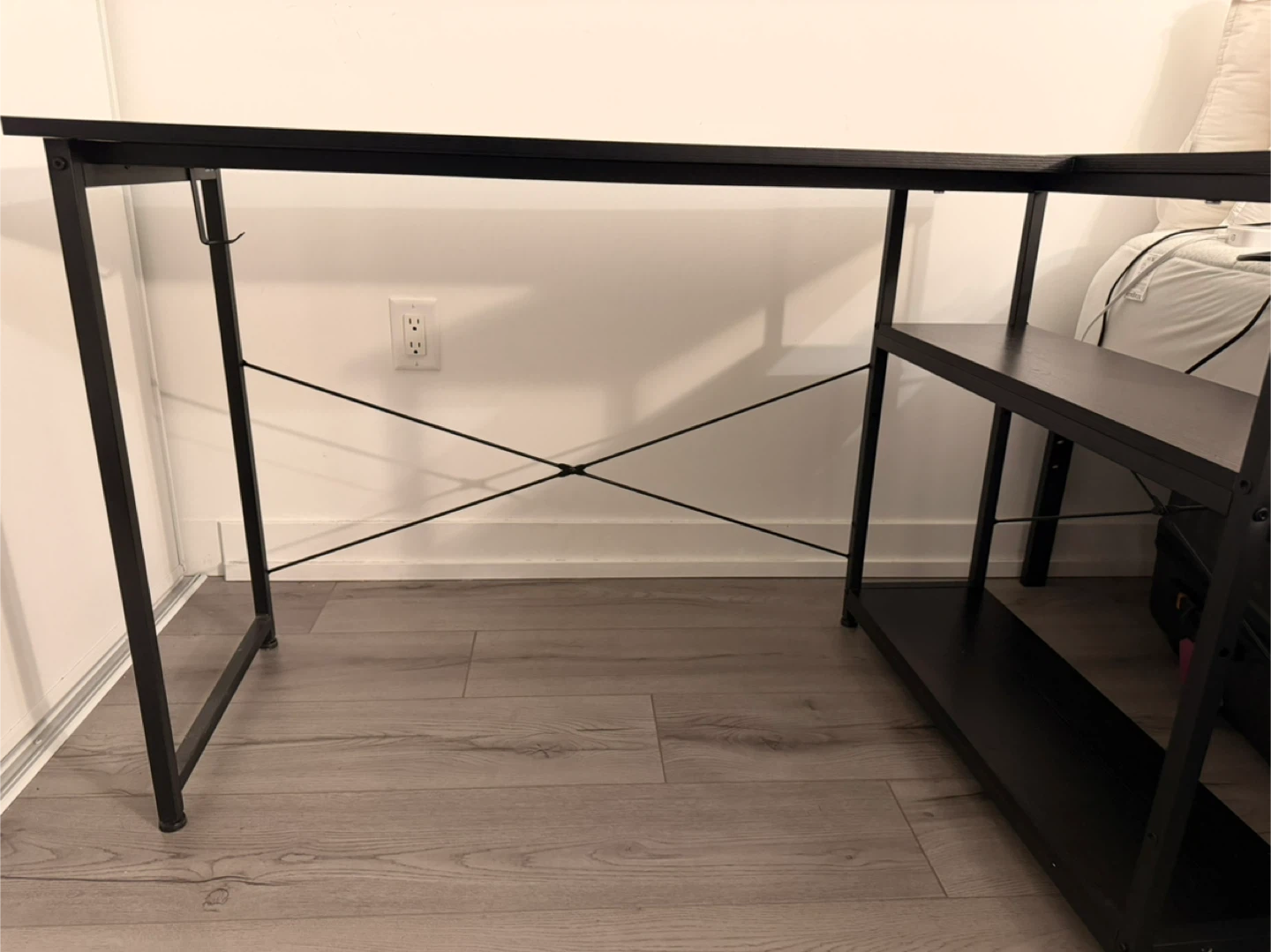 L-Shaped Desk with Shelves - photo 4