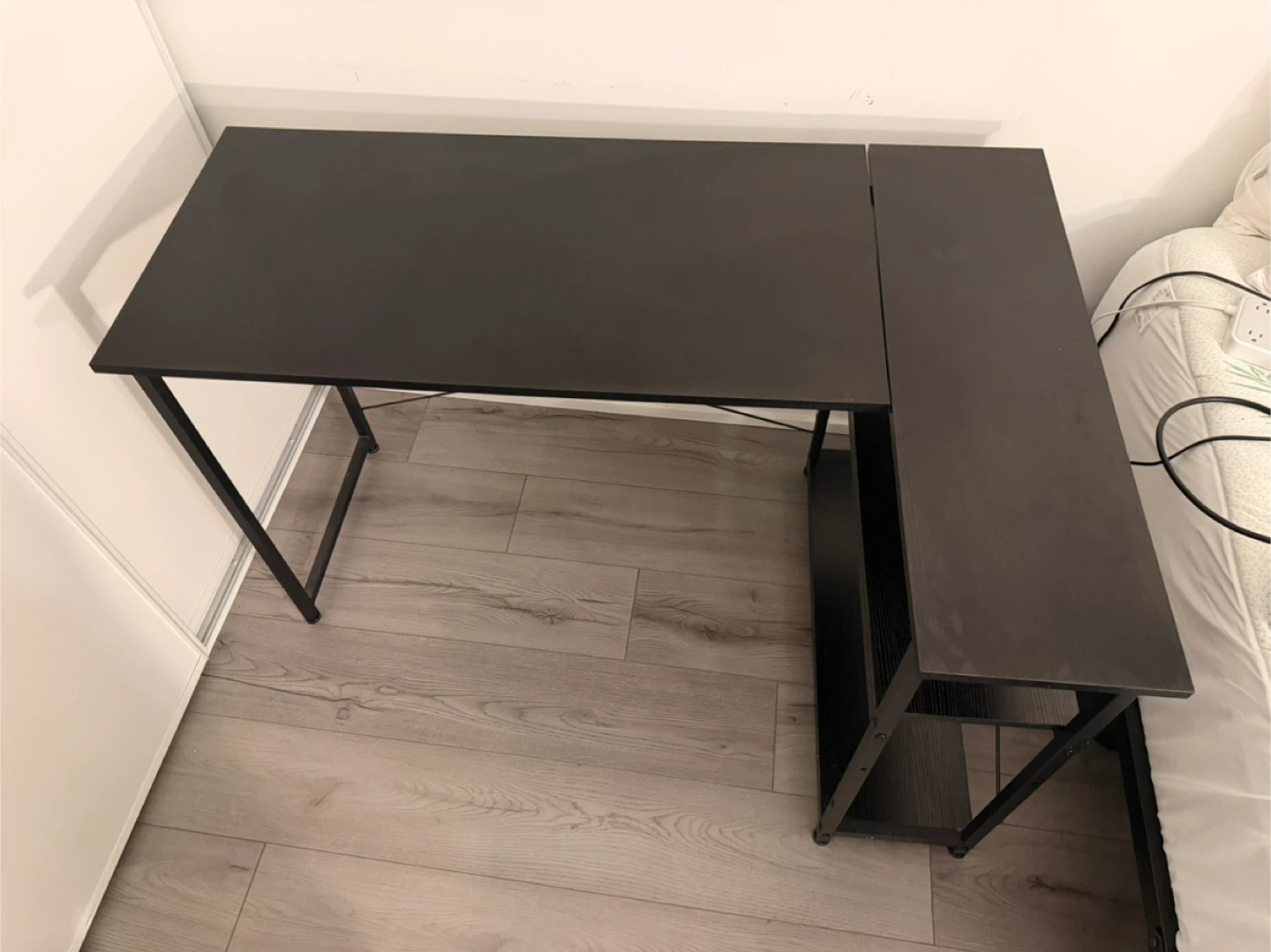 L-Shaped Desk with Shelves - photo 2