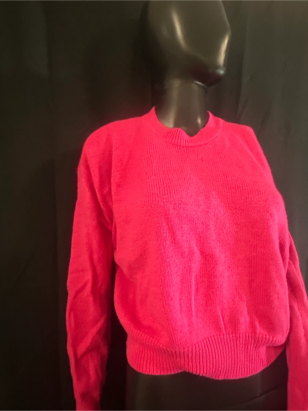 Bright Pink Knit Sweater