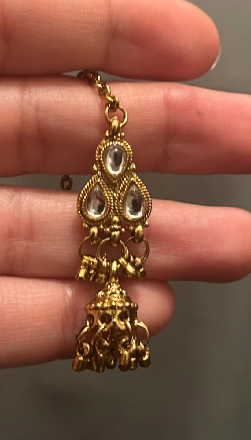 Gold-tone Indian Jewellery Drop Earring