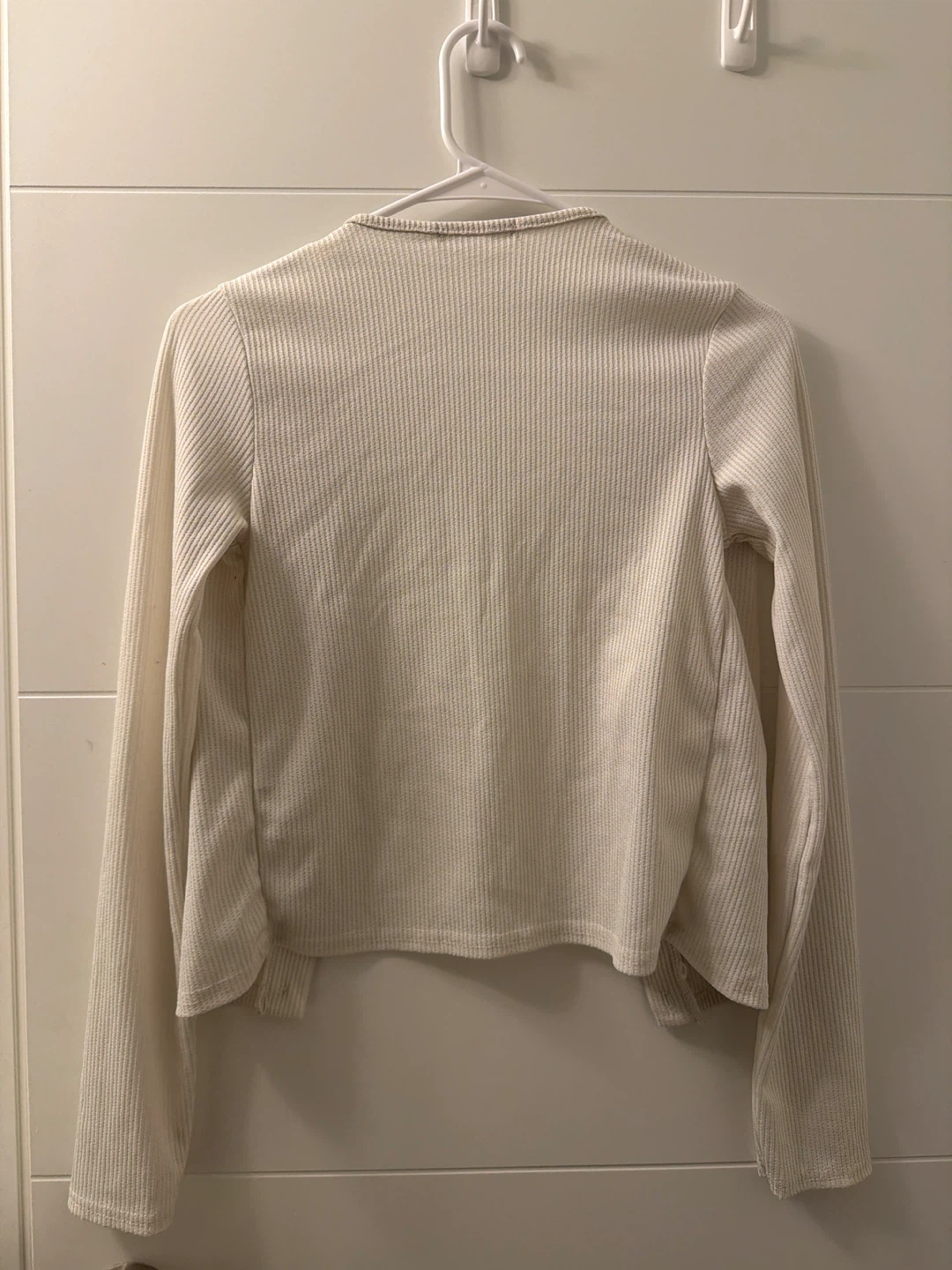 Missguided cream ribbed cardigan - photo 4