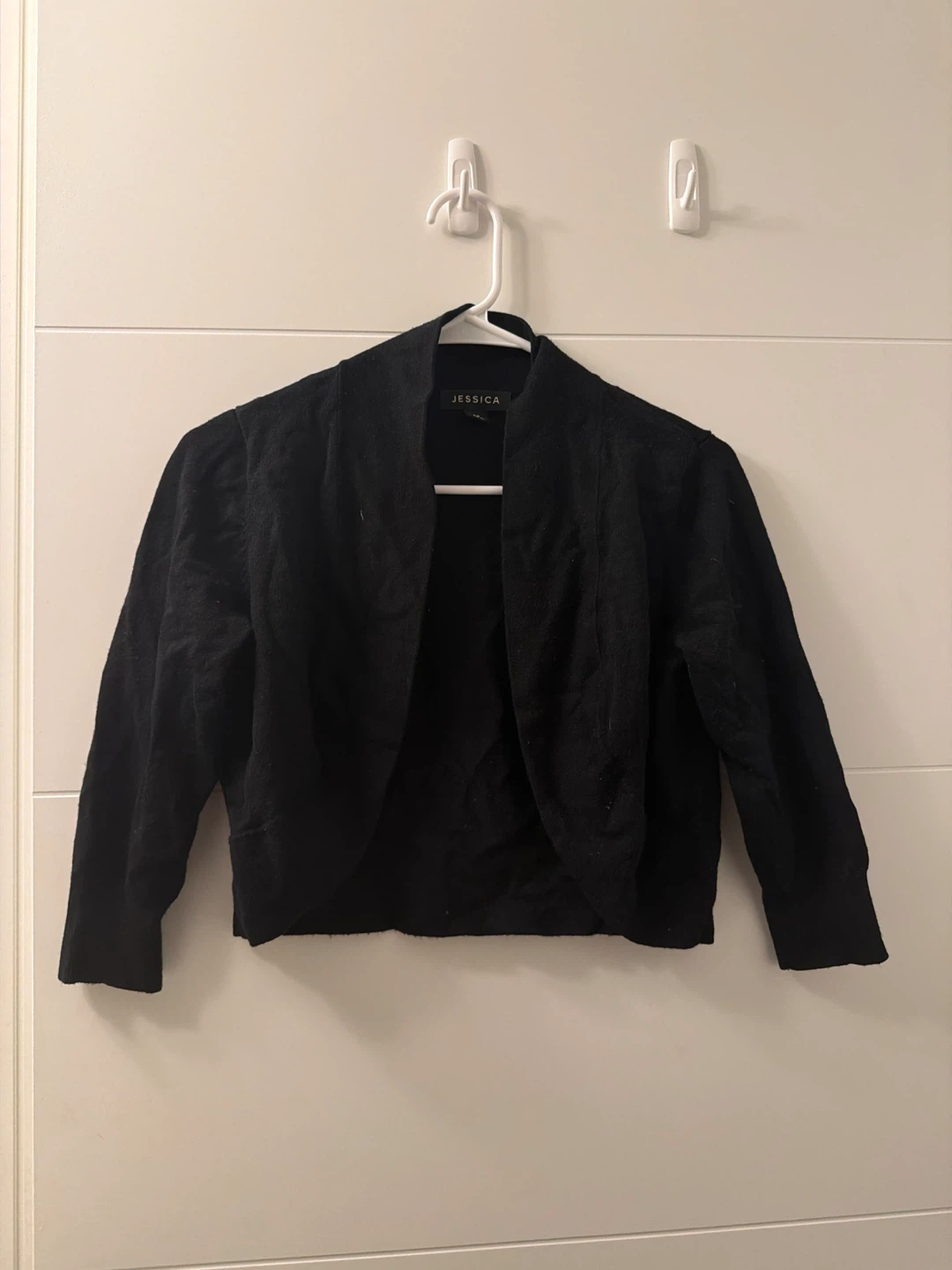 Black Cardigan Bolero - Size S/P (6-8)