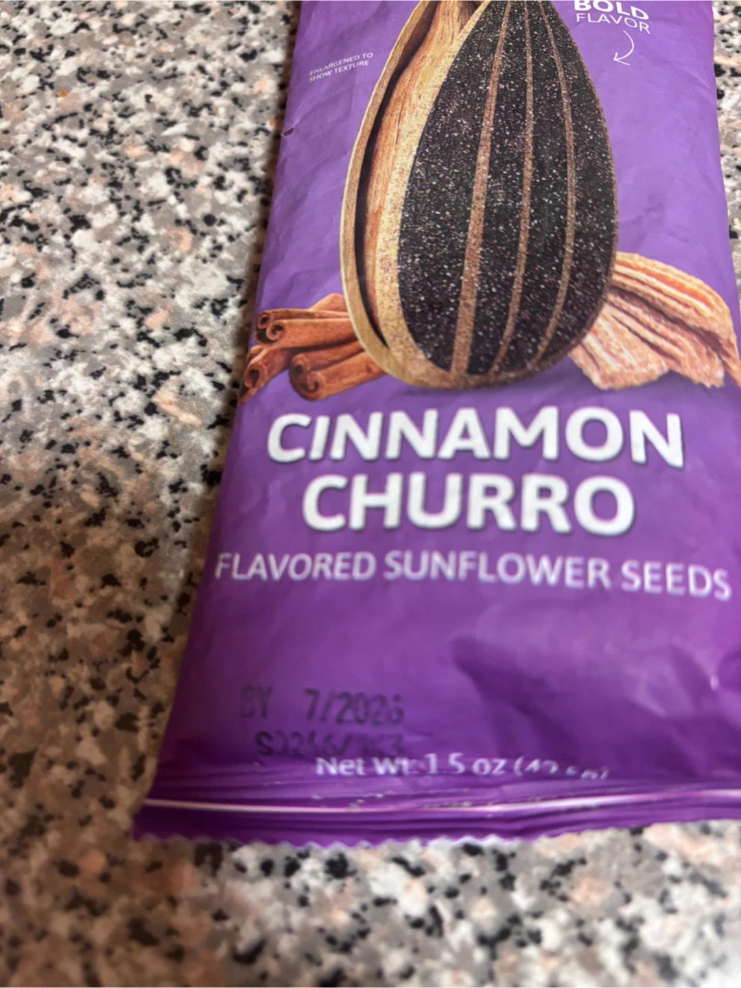 Smackin' Cinnamon Churro Flavored Sunflower Seeds (1.5 oz)