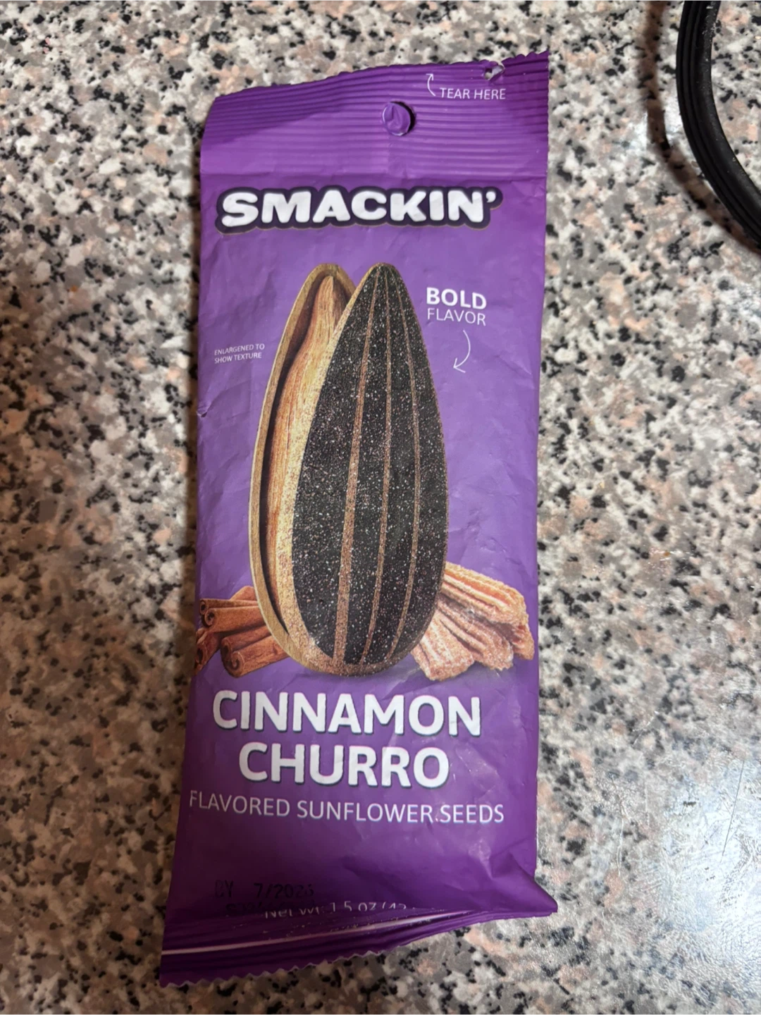 Smackin' Cinnamon Churro Flavored Sunflower Seeds (1.5 oz) - photo 2
