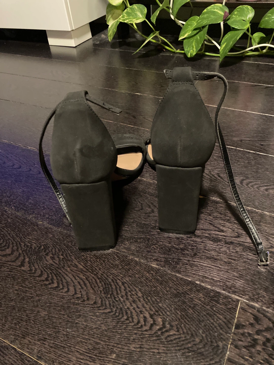 Call It Spring Black Block Heel Sandals Size 9 - photo 3