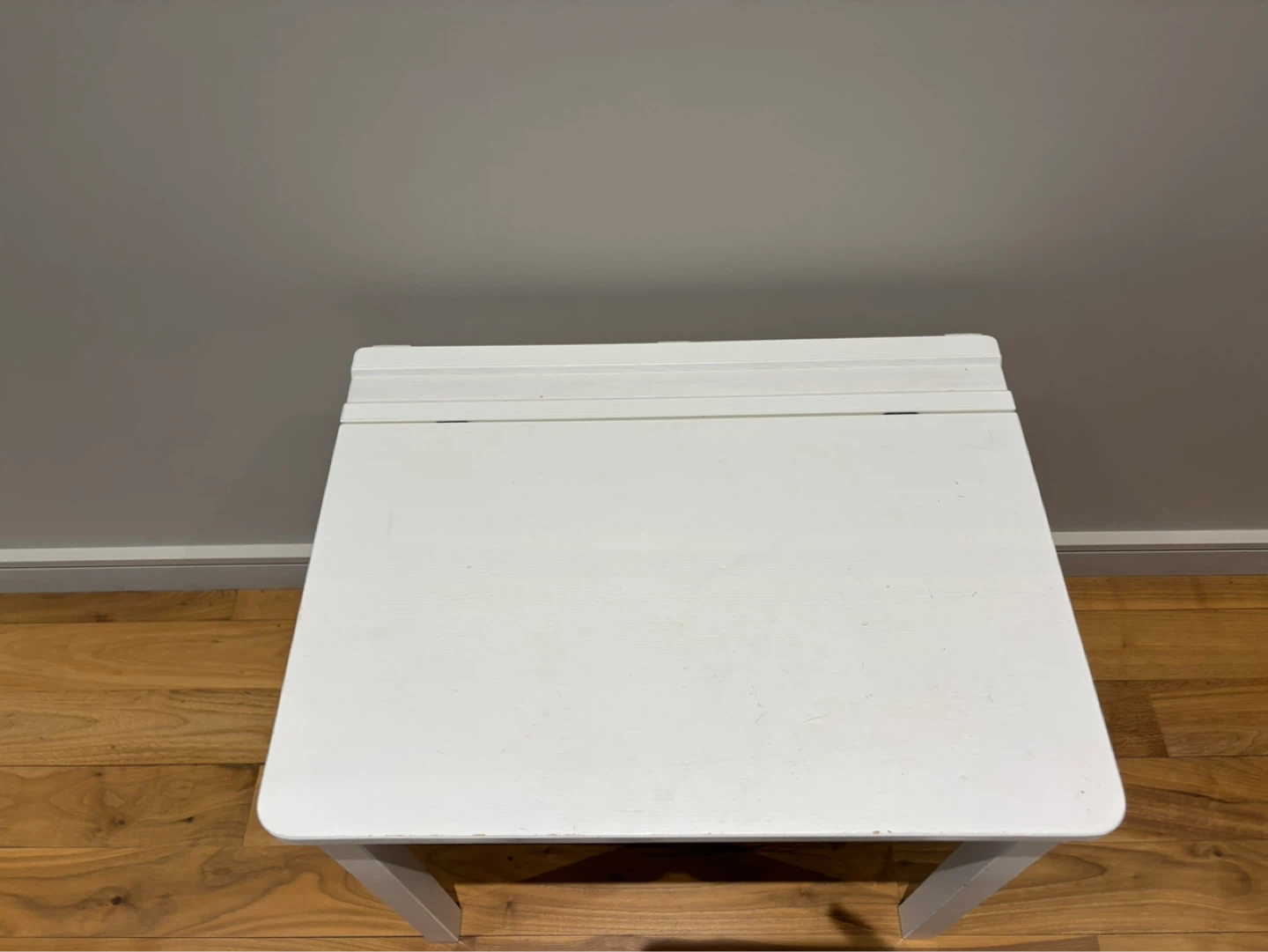 White Kids Table and Chair Set with Storage - photo 3