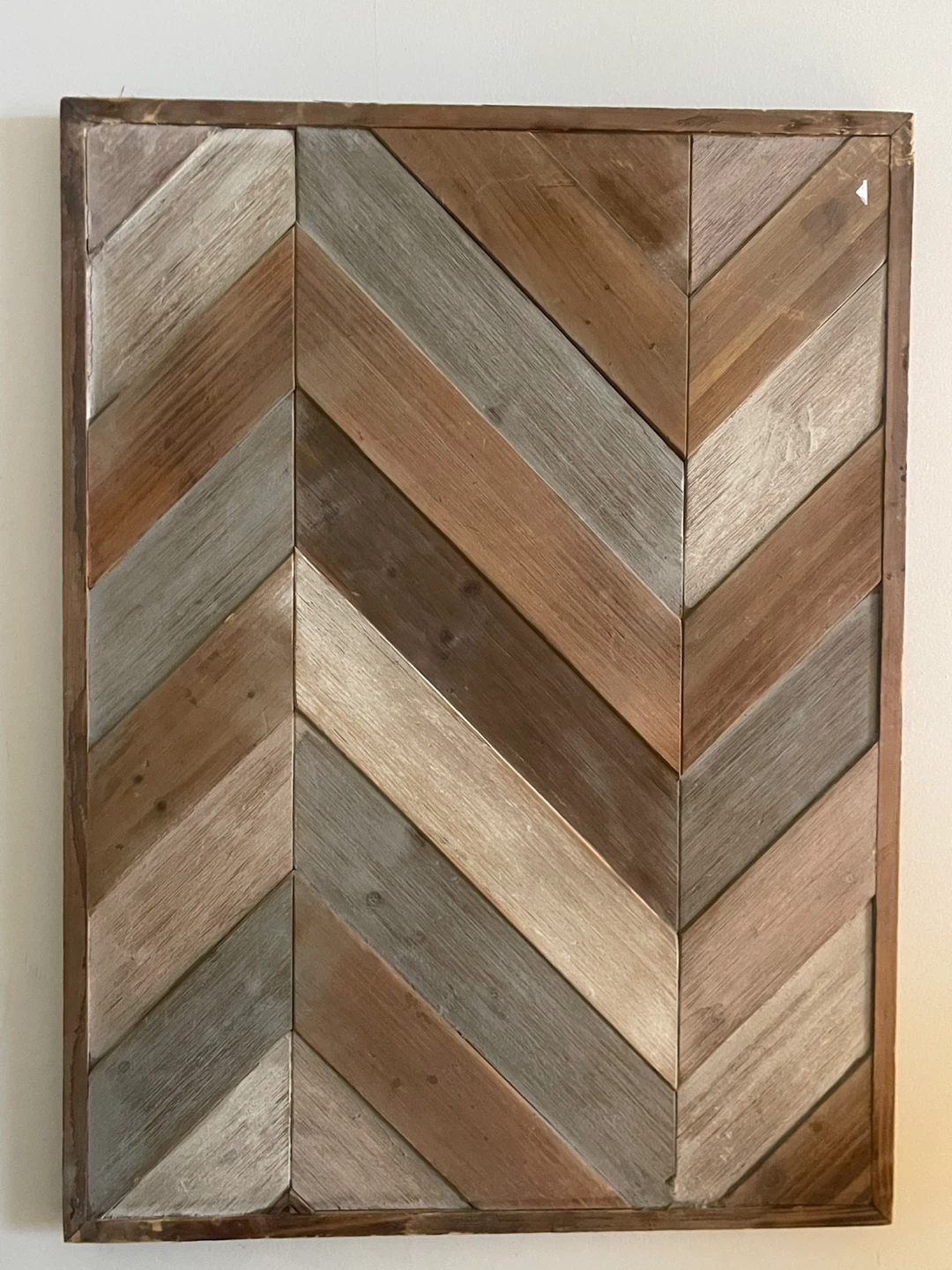 Chevron Wood Wall Art pair of 2 - photo 5