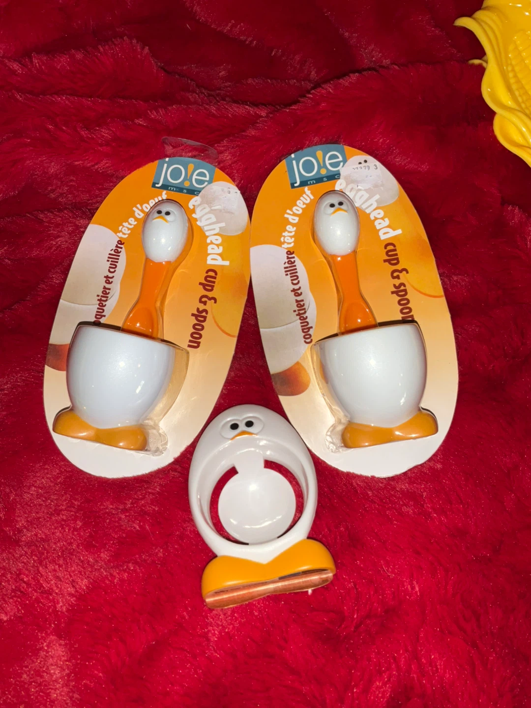 Joie Egghead Egg Cup & Spoon Set (2) + Yolky Egg Separator