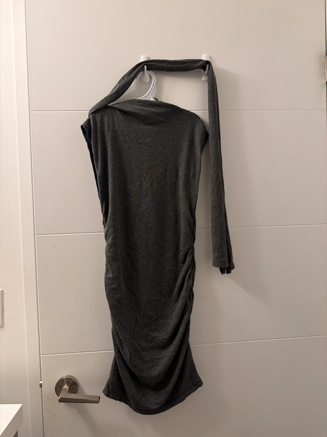 H&M Grey Ruched Dress - Size XS - photo 2