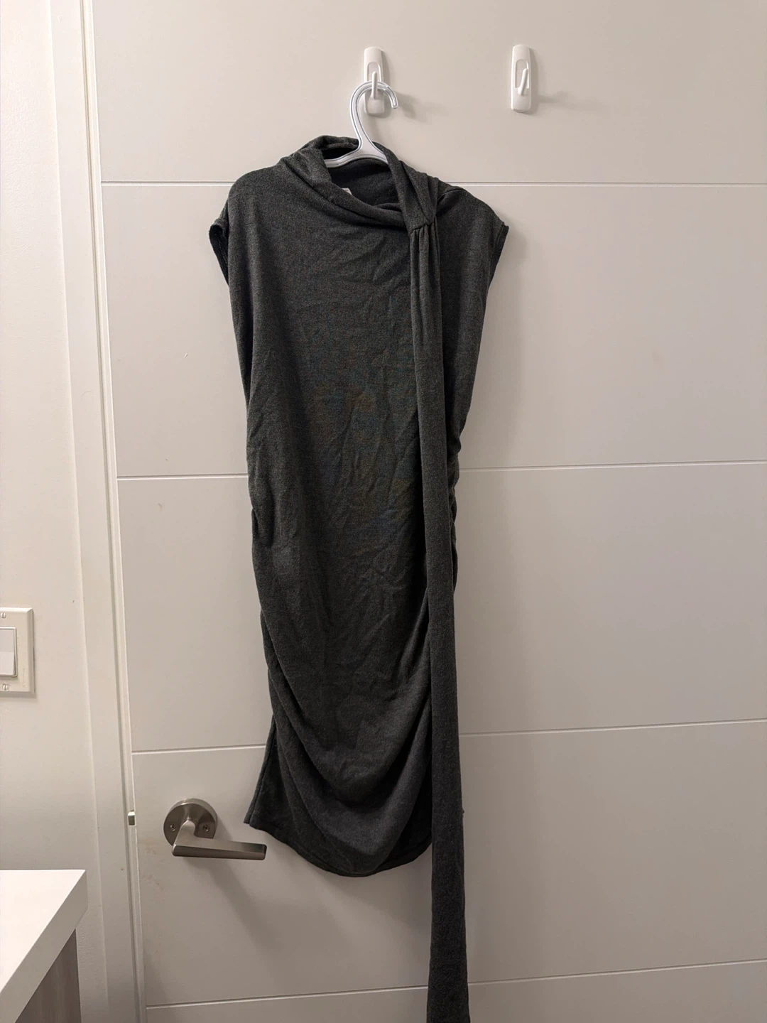 H&M Grey Ruched Dress - Size XS