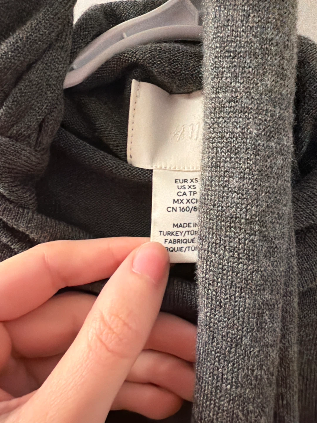 H&M Grey Ruched Dress - Size XS - photo 4