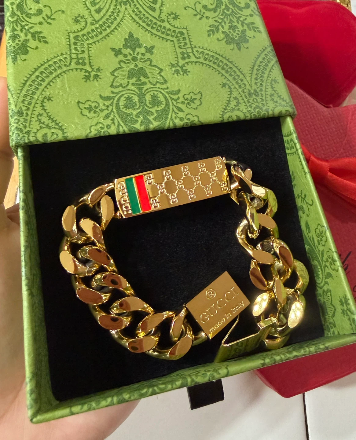 Gucci Curb Chain unisex Bracelet
