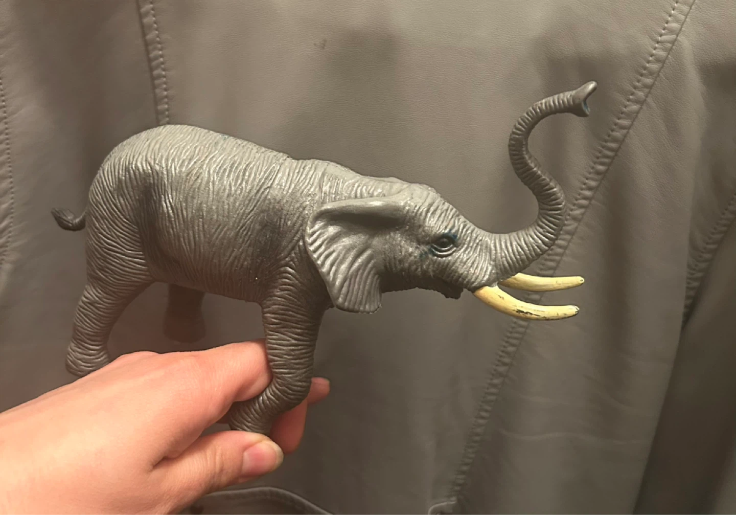 Grey Elephant Toy Figurine - photo 2