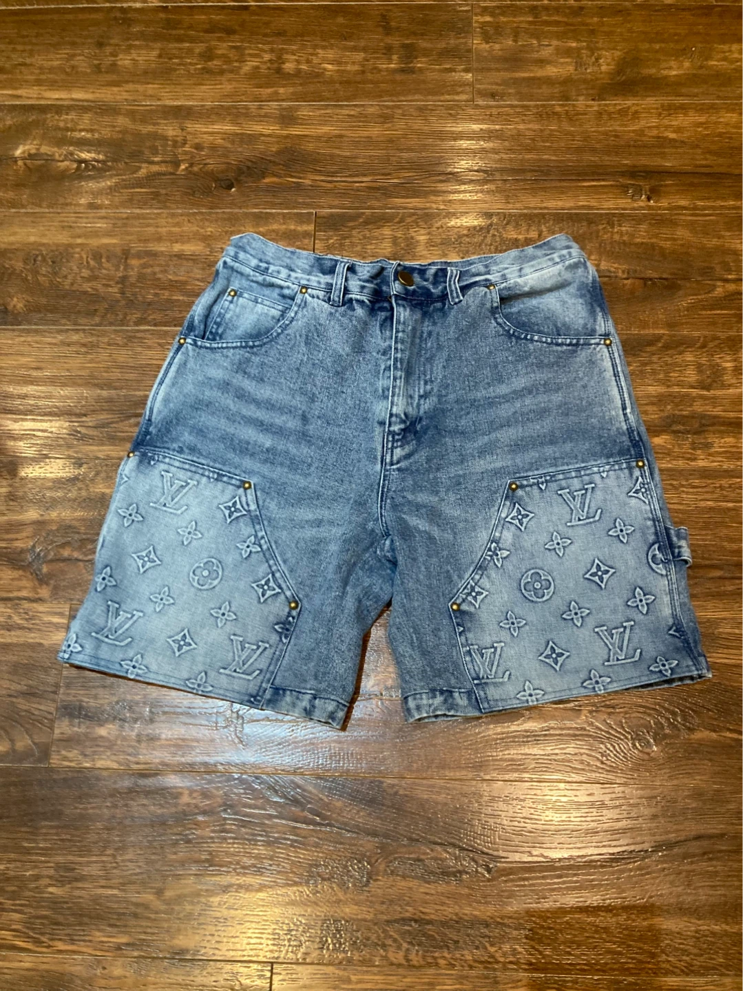 Louis Vuitton Monogram Denim Shorts - Size 30