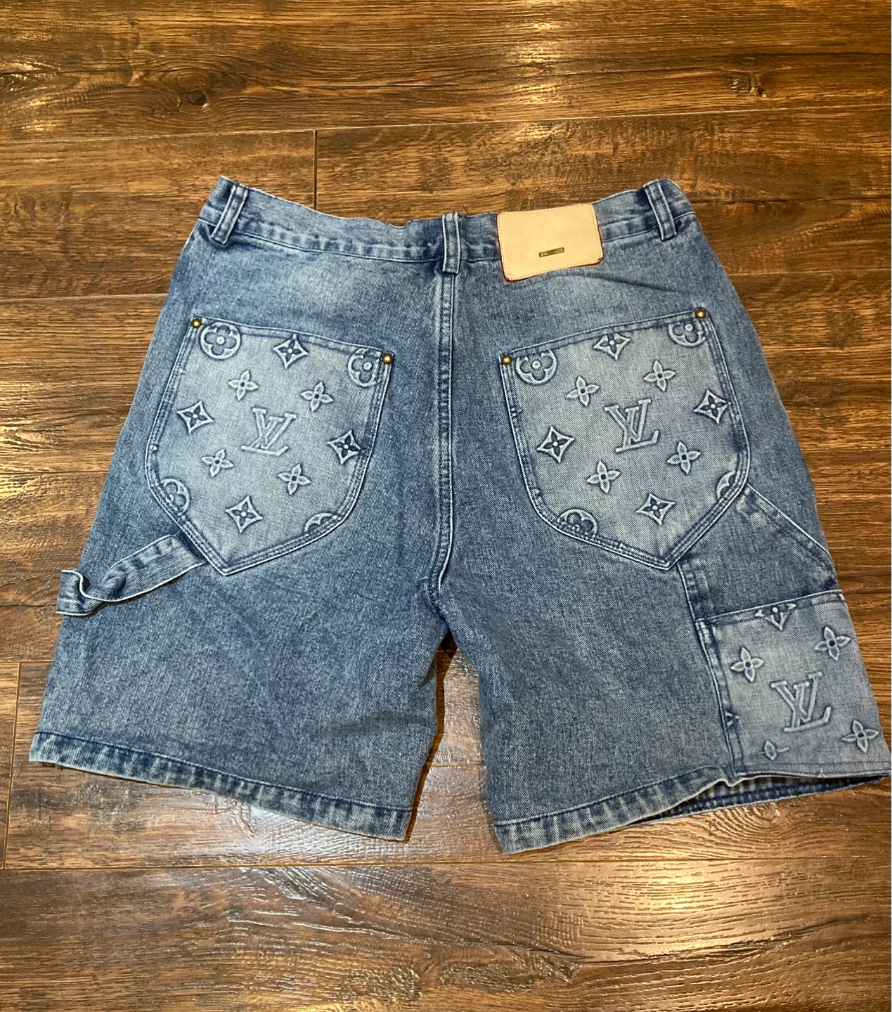 Louis Vuitton Monogram Denim Shorts - Size 30 - photo 2